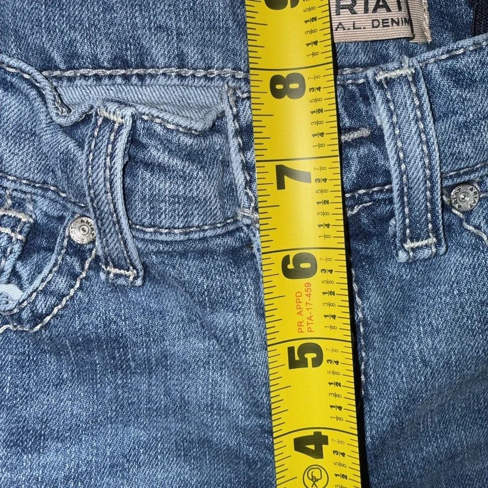 Ariat R.E.A.L. Girls Size 14 Lydia Bootcut Jeans Medium Wash Denim Adjustable